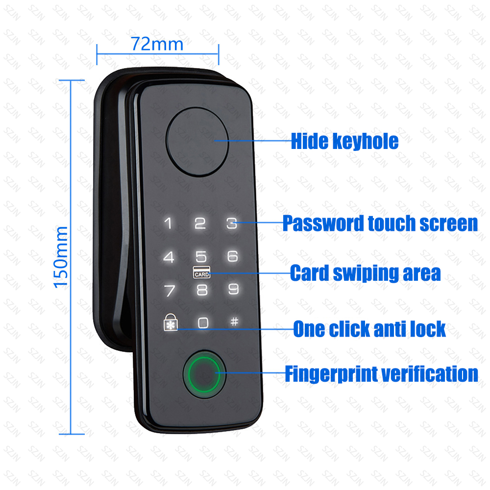 TTLock Auto Smart Fingerprint  - Glass Door Hinge review and price